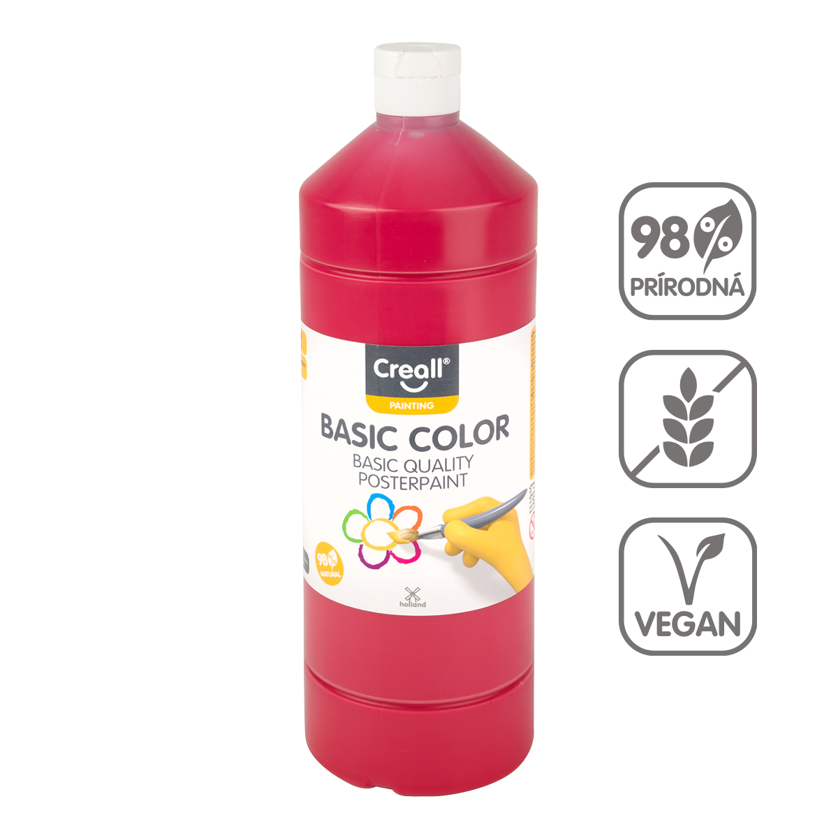 Farba plakatowa Creall 500 ml – ciemnoczerwony