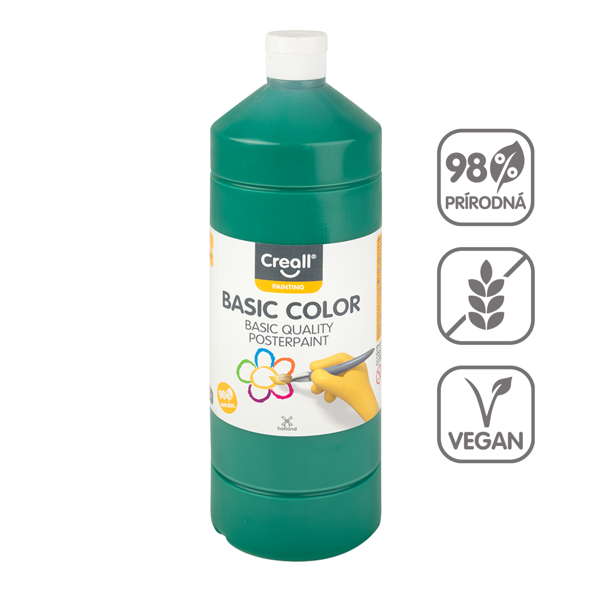 Farba plakatowa Creall 500 ml – ciemnozielony