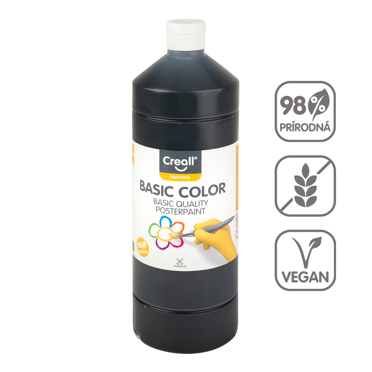 Farba plakatowa Creall 500 ml – czarny