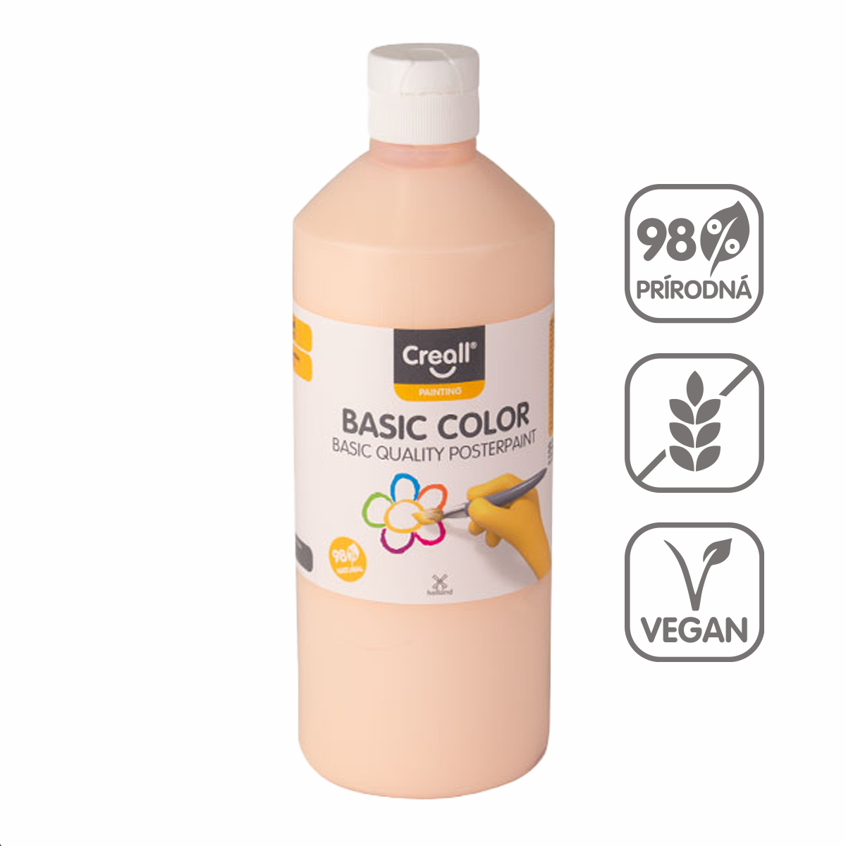 Farba plakatowa Creall 500 ml – pastelowy pomarańczowy