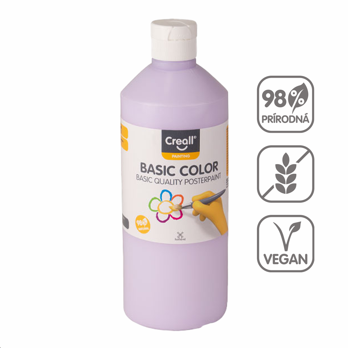 Farba plakatowa Creall 500 ml – pastelowy fioletowy