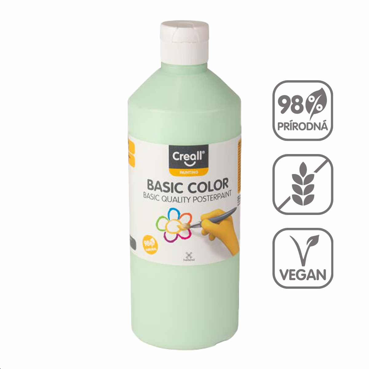 Farba plakatowa Creall 500 ml – pastelowy zielony