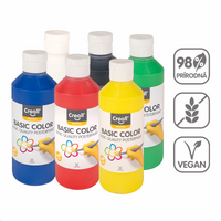 Farby plakatowe Creall – zestaw 6 × 250 ml, miks kolorów