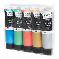 Creall zestaw farb akrylowych Studio acrylics, 5 × 120 ml, mix