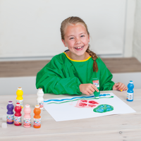 Zestaw farb plakatowych z gąbką Creall Spongy – 6 × 70 ml