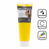 Farba akrylowa Molenaer 250 ml – żółta