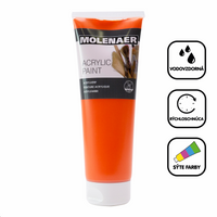 Farba akrylowa Molenaer 250 ml – pomarańczowa