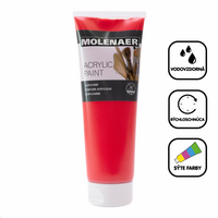 Farba akrylowa Molenaer 250 ml – czerwona