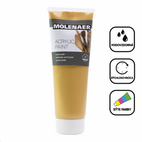 Farba akrylowa Molenaer 250 ml – złota