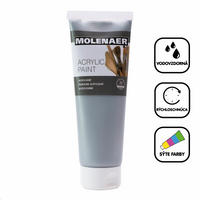 Farba akrylowa Molenaer 250 ml – srebrna