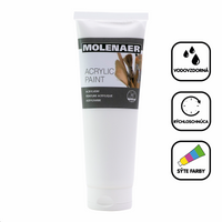 Farba akrylowa Molenaer 250 ml – biała