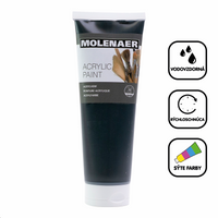 Farba akrylowa Molenaer 250 ml – czarna