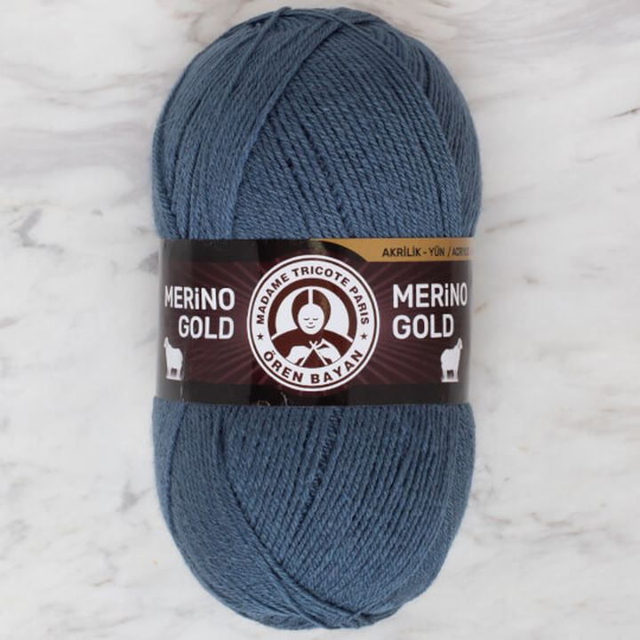 Włóczka Madame Tricote Paris Merino Gold 100 g – niebieska petrolejowa