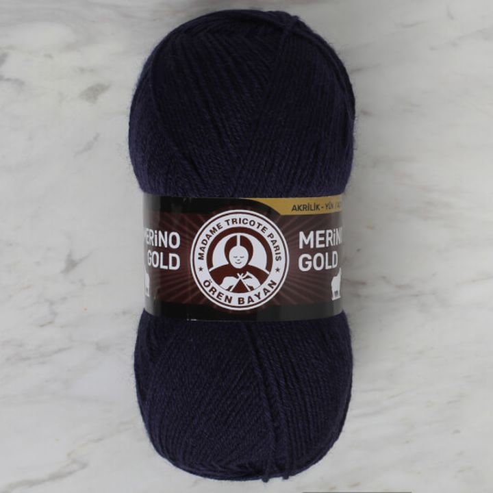 Włóczka Madame Tricote Paris Merino Gold 100 g – granatowa