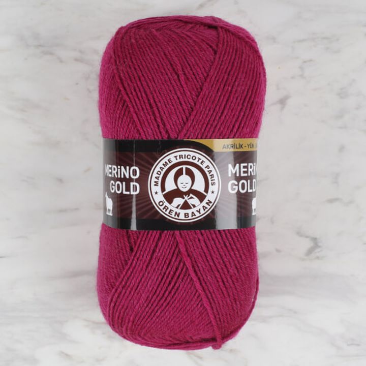 Włóczka Madame Tricote Paris Merino Gold 100 g – śliwkowa
