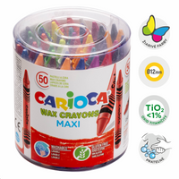 Carioca Maxi kredki świecowe, 50 szt.