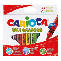 Carioca kredki woskowe Maxi, 24 szt.