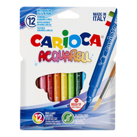Pisaki akwarelowe Carioca, 12 szt., miks kolorów