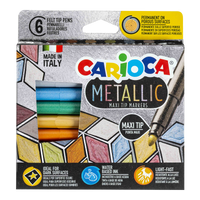 Pisaki Carioca Metallic, końcówka, mix kolorów