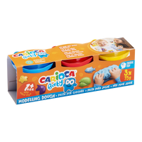 Carioca Baby Do 1+ ciastolina / masa plastyczna, 3 × 75 g, miks kolorów
