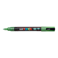 Marker Posca PC-3ML, 0,9 - 1,3 mm, brokatowy – zielona (L6
