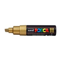 Marker UNI POSCA PC-8K 8 mm – zlatá (25)