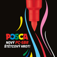 Marker Posca PC-5BR, 1 - 4 mm, żółty