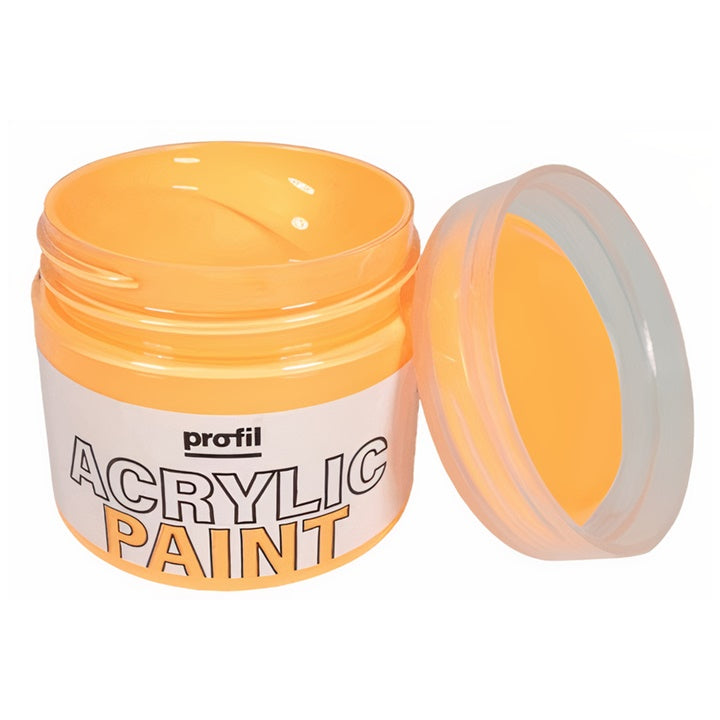 Farba akrylowa Profil Acrylic Paint 50 ml – polska marka – fluo pomarańczowa