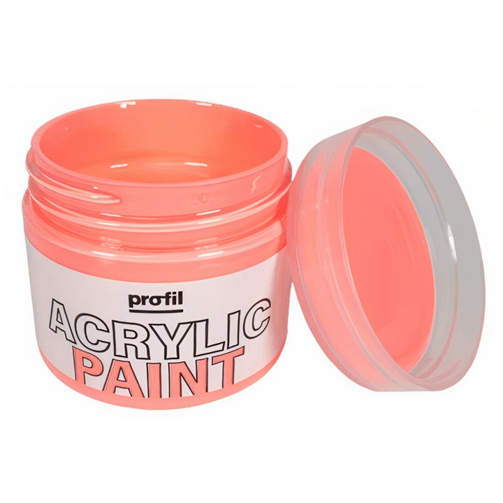 Farba akrylowa Profil Acrylic Paint 50 ml – polska marka – fluo czerwona