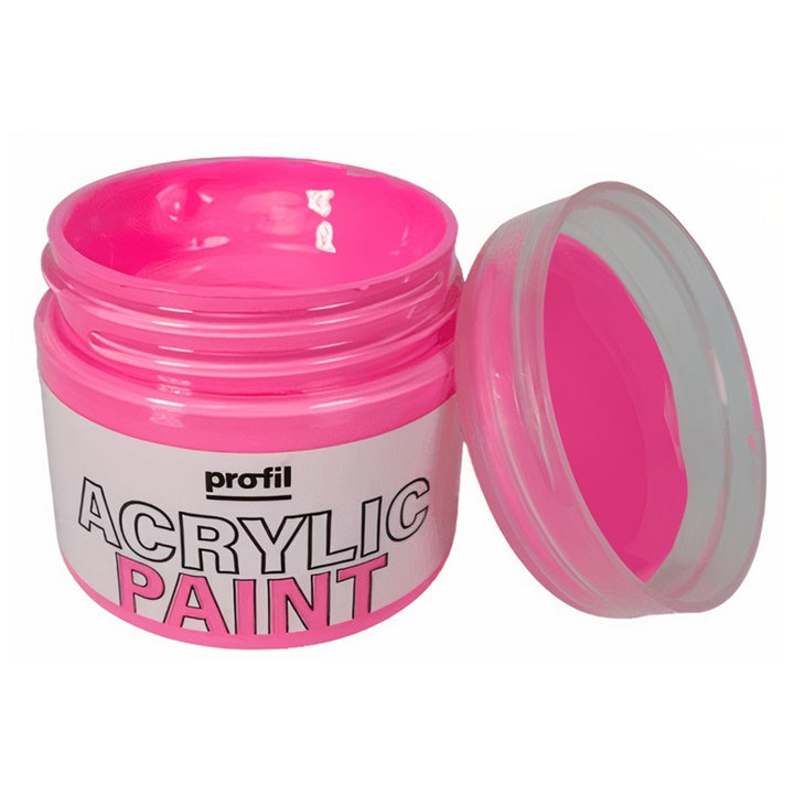 Farba akrylowa Profil Acrylic Paint 50 ml – polska marka – fluo różowa