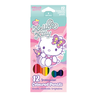 Kredki trójkątne Colorino Hello Kitty - 12 kolorów
