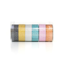 Zestaw taśm washi 6 x 2.5 m – brokat złota