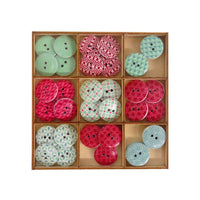 Drewniane guziki Craft Sensations 36 szt. – Set 3