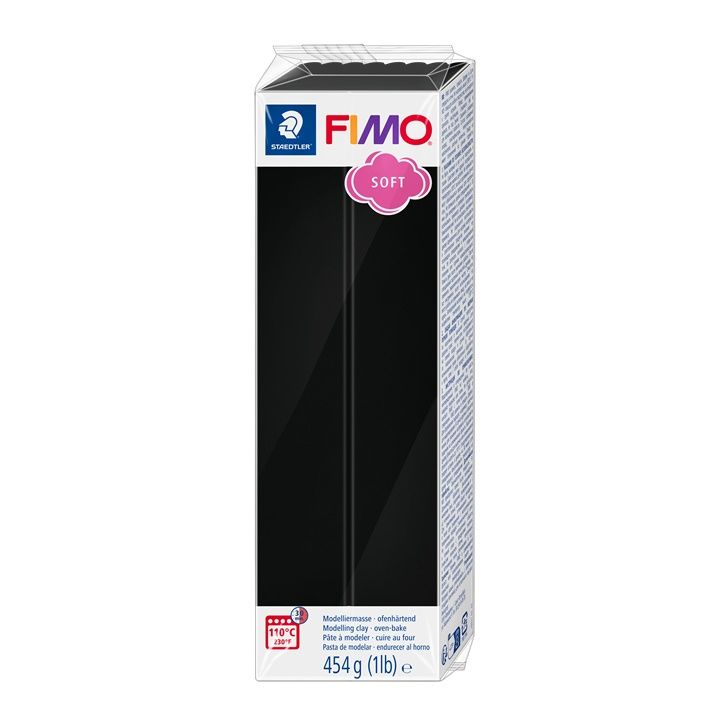 Masa polimerowa FIMO Soft 454 g – Czarna