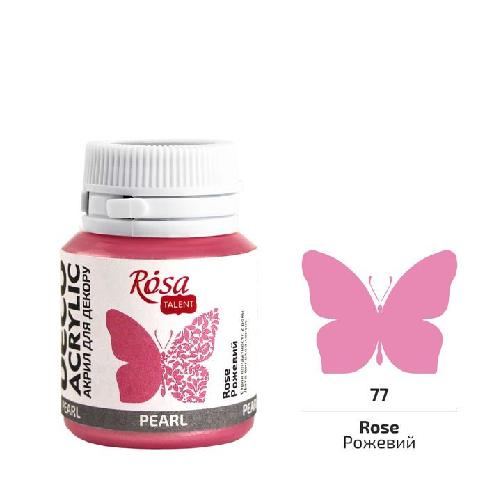 Akrylowa farba dekoracyjna perłowa ROSA TALENT 20 ml | różne odcienie | Artmie