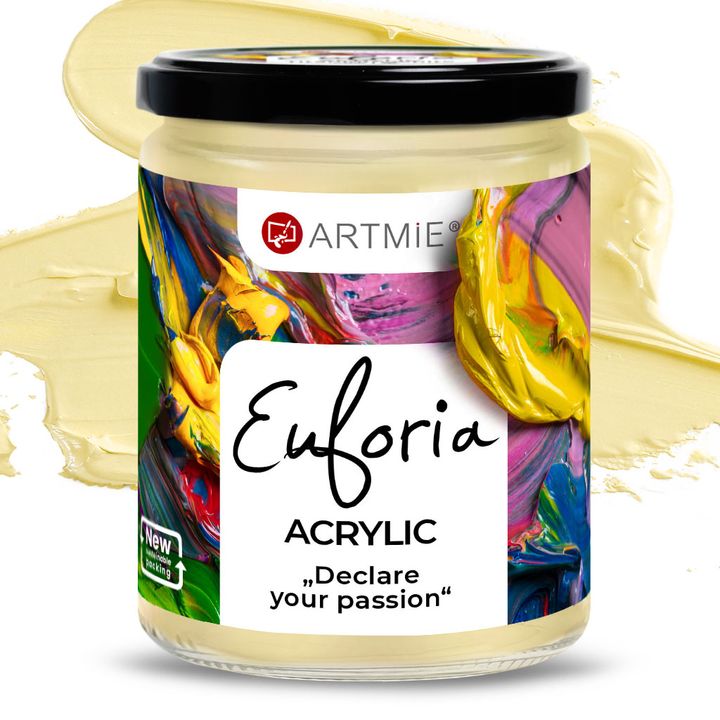Farba akrylowa ARTMIE Euforia 430 ml – 107 neapolitańska głęboka żółta
