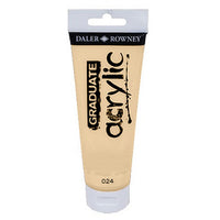 Farba akrylowa Daler-Rowney GRADUATE 120 ml – 024 Biel tytanowa