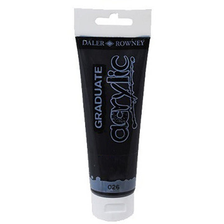 Farba akrylowa Daler-Rowney GRADUATE 120 ml – 026 czarna