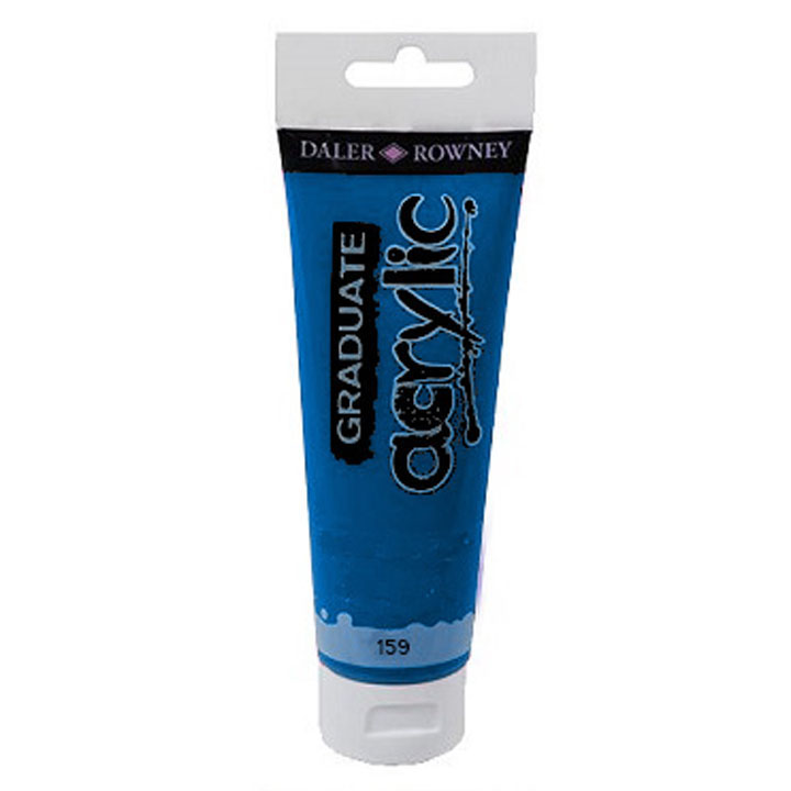 Farba akrylowa Daler-Rowney GRADUATE 120 ml – 159 podstawowa niebieska
