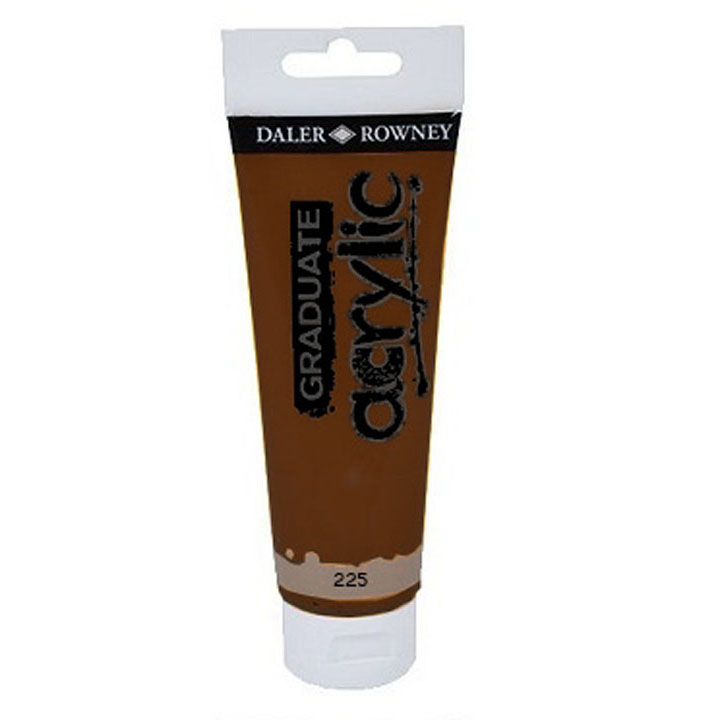Farba akrylowa Daler-Rowney GRADUATE 120 ml – 225 umbra palona