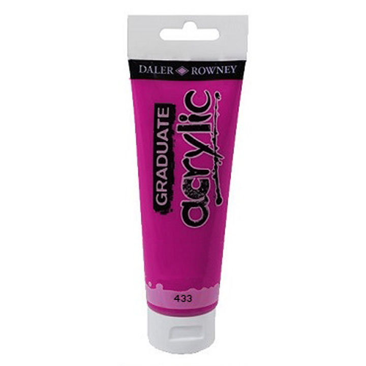 Farba akrylowa Daler-Rowney GRADUATE 120 ml – 433 purpurowa