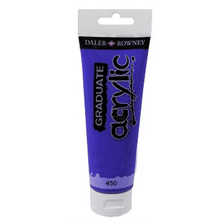 Farba akrylowa Daler-Rowney GRADUATE 120 ml – 450 fioletowa
