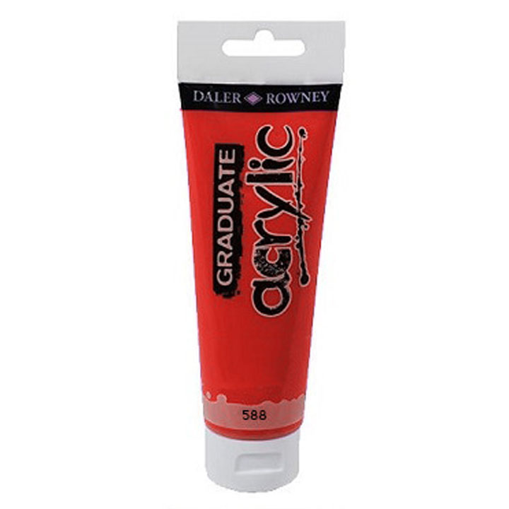 Farba akrylowa Daler-Rowney GRADUATE 120 ml – 588 cynobrowa hue