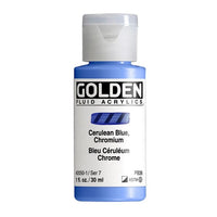 Farba akrylowa GOLDEN Fluid 118 ml – 2050 chromowa niebieska cerulean