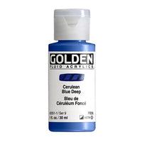 Farba akrylowa GOLDEN Fluid 118 ml – 2051 ciemnoniebieska cerulean
