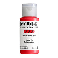 Farba akrylowa GOLDEN Fluid 118 ml – 2310 quinacridone czerwona