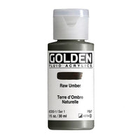 Farba akrylowa GOLDEN Fluid 118 ml – 2350 surowa umbra