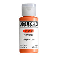 Farba akrylowa GOLDEN Fluid 118 ml – 2403 vat pomarańczowa