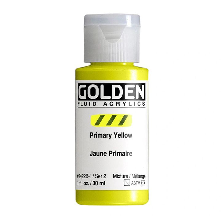 Farba akrylowa GOLDEN Fluid 118 ml – 2422 żółta
