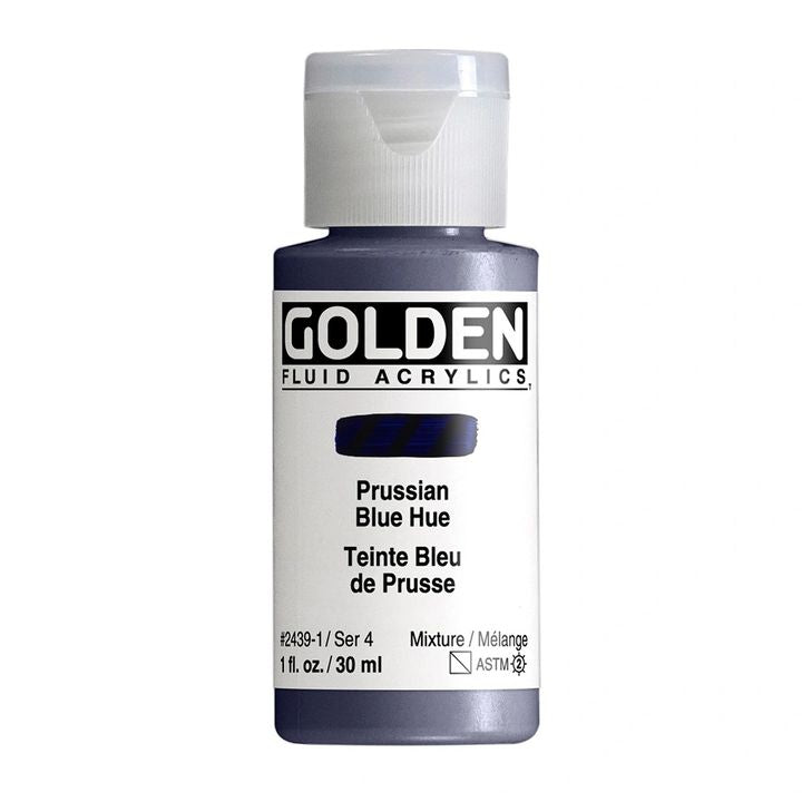 Farba akrylowa GOLDEN Fluid 118 ml – 2439 pruski niebieski odcień